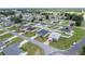 Overhead view of homes with well-manicured lawns in a neighborhood near horse pasture at 6646 Sw 64Th Ave, Ocala, FL 34476