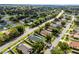 Expansive aerial view showcasing the neighborhood's lush greenery and well-maintained homes and streets at 1584 Silhouette Dr, Clermont, FL 34711