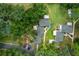 Overhead shot of cozy home complex with parking lot and meticulously maintained landscaping at 7961 Midway Drive Ter # J102, Ocala, FL 34472