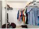 Spacious walk-in closet with wire shelving and storage, accommodating clothes, luggage, and shoes for optimal organization at 9957 Sw 45Th Ave, Ocala, FL 34476