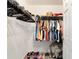 Walk-in closet with hanging storage, wire shelving, and shoe racks providing ample space for organization at 9957 Sw 45Th Ave, Ocala, FL 34476