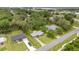 Aerial view capturing the home's setting within a peaceful, lush neighborhood and surrounding area at 329 Larch Rd, Ocala, FL 34480
