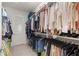 Walk-in closet offers ample storage space with organized shelving and hanging rods for clothes and accessories at 3993 Se 10Th Ave, Ocala, FL 34480