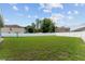 A large, green backyard is enclosed by a white vinyl privacy fence at 4531 Se 27Th St, Ocala, FL 34480