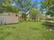 Spacious backyard with mature trees, partial fencing, and room to add a garden at 5 Bahia Circle Pl, Ocala, FL 34472