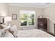 Charming main bedroom with a view to the yard from the window, and plush carpet at 5034 Nw 75Th Ave, Ocala, FL 34482