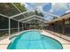 Inviting screened pool with clear water, and patio area, perfect for relaxation and outdoor entertainment at 5390 Se 15Th Ct, Ocala, FL 34480