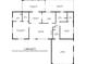 Floor plan showcasing layout with dimensions for rooms in the home, including living spaces, bedrooms, and garage at 6495 Sw 109Th St, Ocala, FL 34476