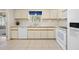 Kitchen with white appliances and cabinets and under cabinet lighting at 6495 Sw 109Th St, Ocala, FL 34476
