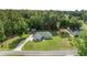 Beautiful, sunny aerial view of a home with lush green yard and surrounding trees at 12681 Se 54Th Ave, Belleview, FL 34420