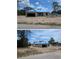 Exterior views of a house under construction featuring concrete block walls and a blue tarp roof at 13322 Sw 85 Cir, Ocala, FL 34473