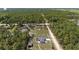 Wide aerial shot displaying multiple homes, large lots, and scenic forest surroundings at 13741 Sw 73Rd St, Ocala, FL 34481