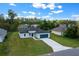 Aerial view of a charming single-Gathering home with a well-manicured lawn and attached two car garage at 13780 Sw 42Nd Court Rd, Ocala, FL 34473
