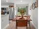 Cozy dining area with wood table set and view to backyard at 15138 Sw 50Th Avenue Rd, Ocala, FL 34473