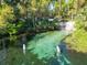 Crystal-clear swimming area beckons, with a sign overhead and buoys marking the area for a safe and enjoyable swim at 19424 Sw 77Th Loop, Dunnellon, FL 34432