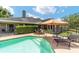 Refreshing pool with lounge chairs and an umbrella, perfect for relaxation and enjoyment at 2151 Se 59Th St, Ocala, FL 34480
