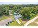 Aerial view of the property showcasing its serene and wooded surroundings at 2924 Se 142Nd Pl, Summerfield, FL 34491
