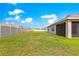 Spacious backyard featuring lush green grass and a privacy fence, ideal for outdoor activities at 8685 Sw 49Th Cir, Ocala, FL 34476