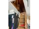 Ladder leading to attic near utility units at 9923 Se 64Th Ave, Belleview, FL 34420