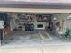 Spacious garage with ample storage and a variety of tools at 9923 Se 64Th Ave, Belleview, FL 34420