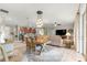 Open concept living space with dining, kitchen and living rooms visible at 9925 Sw 95Th Loop, Ocala, FL 34481