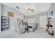 Inviting living room showcasing stylish furnishings, bright lighting, and ample space at 1133 Nw 122Nd Pl, Citra, FL 32113