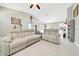 Bright living room with vaulted ceilings, tile floors, and a neutral color scheme at 1133 Nw 122Nd Pl, Citra, FL 32113