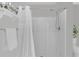 Clean bathroom featuring a shower, shower caddy and tile flooring at 11598 Sw 74Th Ct, Ocala, FL 34476