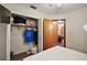 The bedroom closet provides storage solutions and organization options for clothing and personal items at 2155 Nw 27Th Ave, Ocala, FL 34475