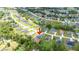Aerial view of property highlighting location within a quiet, residential neighborhood at 5239 Sw 114Th Street Rd, Ocala, FL 34476