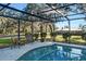 Relaxing poolside with screened enclosure, providing privacy and an unobstructed view of the lush landscape at 7563 Nw 21St St, Ocala, FL 34482