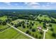 Aerial view of luxury properties amid lush landscape, showcasing spacious lots and tranquil settings at 9095 Sw 9Th Ter, Ocala, FL 34476