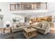 Open-concept floor plan with a living room, kitchen, and wood floors at 9095 Sw 9Th Ter, Ocala, FL 34476