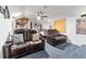 The ultimate home theater, with large reclining seats and bar area at 9095 Sw 9Th Ter, Ocala, FL 34476