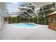 Relaxing screened-in pool with inset spa at 9213 Sw 197Th Cir, Dunnellon, FL 34432
