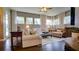 Bright living room featuring comfortable seating, neutral decor, and ample natural light at 17034 Florence View Dr, Montverde, FL 34756