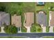 Aerial shot showcases the home's location within a well-maintained residential neighborhood at 1768 Sw 156Th Ln, Ocala, FL 34473