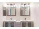 Bathroom with double vanity featuring new sinks and hardware at 4121 Sw 6Th Ave, Ocala, FL 34471