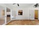 Covered patio with neutral siding, outdoor ceiling fans and tile flooring at 4121 Sw 6Th Ave, Ocala, FL 34471