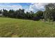 View of green land featuring an old wooden structure with a wooden fence, set against a backdrop of mature trees at 4501 Detour Rd, Haines City, FL 33844