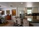 Modern kitchen with white cabinets, stainless steel appliances, and a large island with seating at 4501 Detour Rd, Haines City, FL 33844