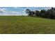 Green land with a natural wooden fence running along the horizon, under a partly cloudy sky at 4501 Detour Rd, Haines City, FL 33844