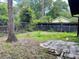 Fenced backyard features green space and a patio for outdoor enjoyment at 1112 Ne 130Th Ter, Silver Springs, FL 34488