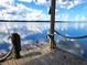 View of lake from the dock with installed fishing poles at 17051 Ne 243Rd Place Rd, Fort Mc Coy, FL 32134