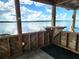View from the boathouse of the lake with a mounted table at 17051 Ne 243Rd Place Rd, Fort Mc Coy, FL 32134