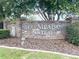 Brick sign and landscaping at the entrance to the Silver Meadow Central community at 5917 Ne 61St Avenue Rd, Silver Springs, FL 34488