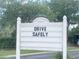 Silver Meadows Central community sign urging residents to drive safely within the neighborhood at 5917 Ne 61St Avenue Rd, Silver Springs, FL 34488