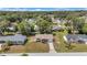 Birds-eye view of a quaint neighborhood featuring well-kept lawns and tree lined streets at 8144 Sw 108Th Street Rd, Ocala, FL 34481