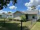 Backyard featuring a chain link fence and the back of the house at 8320 Sw 108Th Place Rd, Ocala, FL 34481