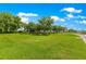 Spacious green backyard under a bright blue sky with scattered trees at 8566 Sw 83Rd Loop, Ocala, FL 34481